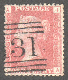 Great Britain Scott 33 Used Plate 84 - IA - Click Image to Close